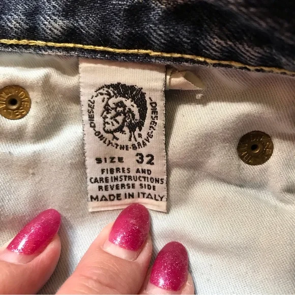 Diesel Industry blue cotton straight jeans 32 x 28 - Picture 6 of 7